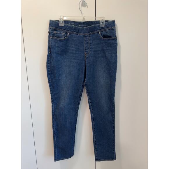 Womens Levi's Pull On Stretch Denim Jeans Size 14 Skinny Jeans Comfort Stretch - Picture 7 of 9